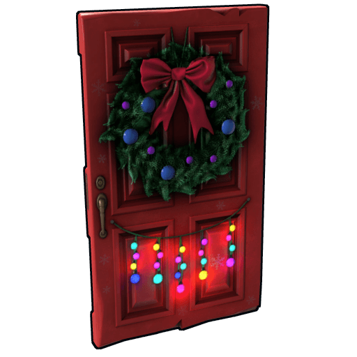 Christmas Wooden Door