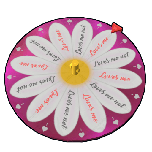 Loves me Loves me Not Spinning Wheel
