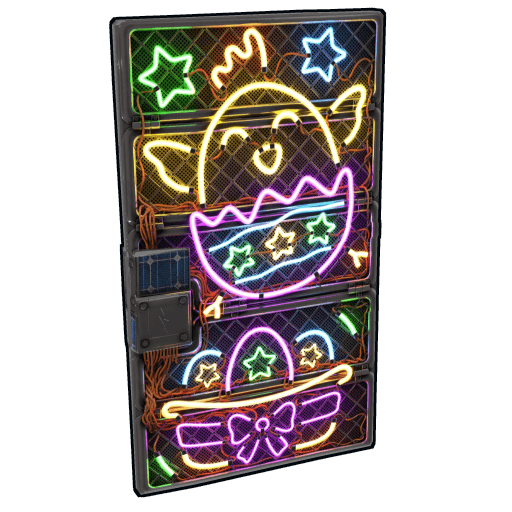 Neon Rise Sheet Metal Door