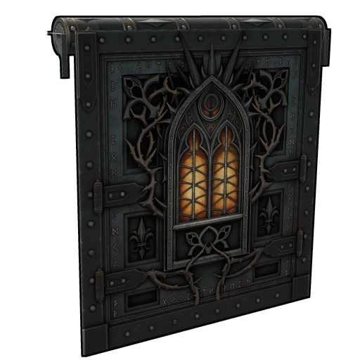 Gothic Veil Garage Door